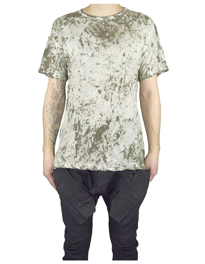 HAMCUS HAMCUS FITTED TEE - MOSS