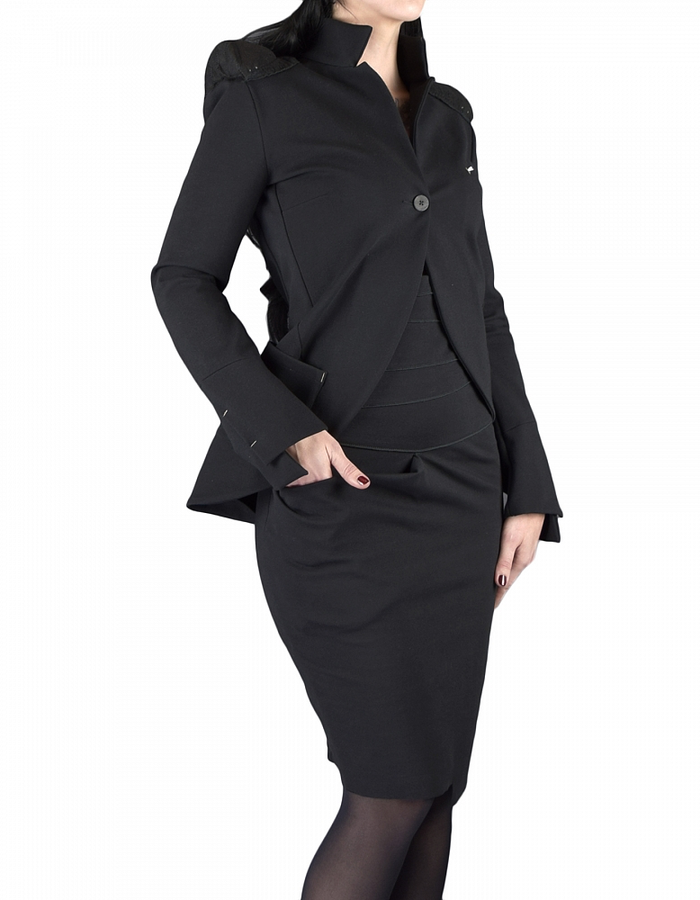 NOSTRA SANTISSIMA PADDED SHOULDER JACKET