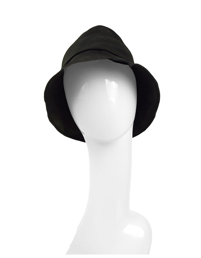 MILES LEATHER HAT - BLACK