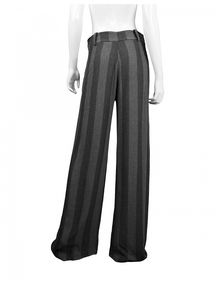 LOST AND FOUND STRIPED WIDE LEG PANT