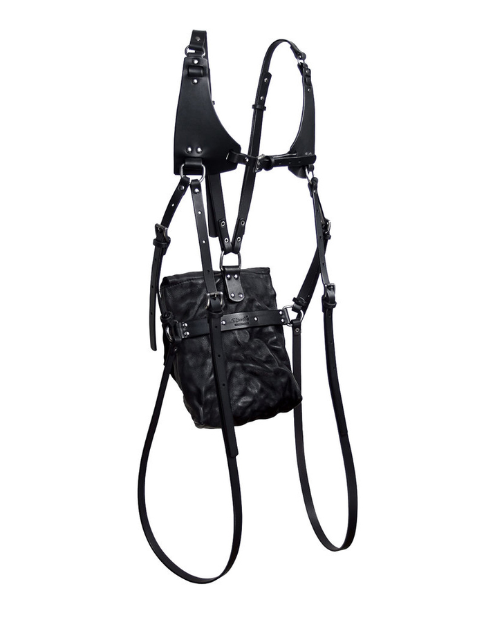 TEO + NG KIMIO LEATHER HARNESS BACKPACK