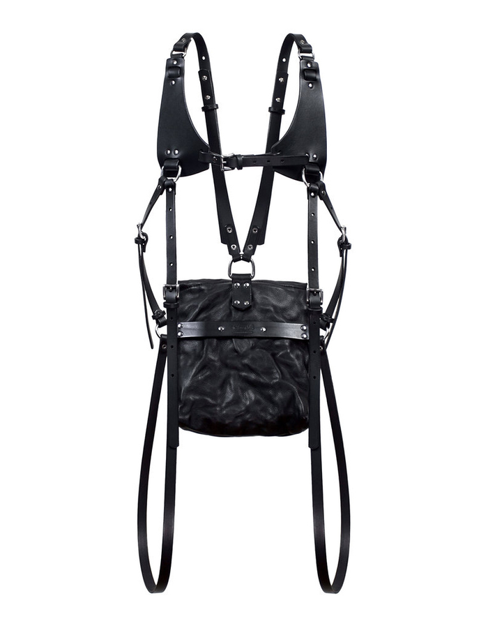 TEO + NG KIMIO LEATHER HARNESS BACKPACK