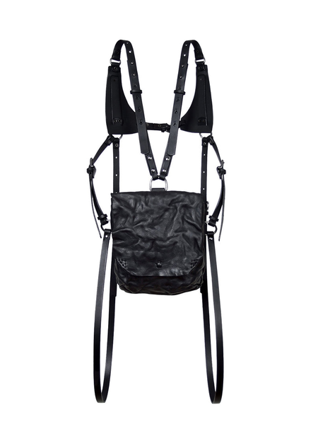 TEO + NG KIMIO LEATHER HARNESS BACKPACK