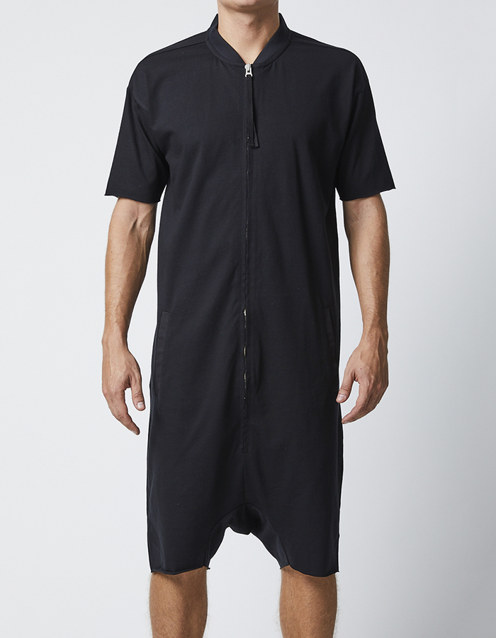 MEN'S SHORT SLEEVE ZIPPERED JUMPSUIT by THOM KROM - Shop Untitled NYC