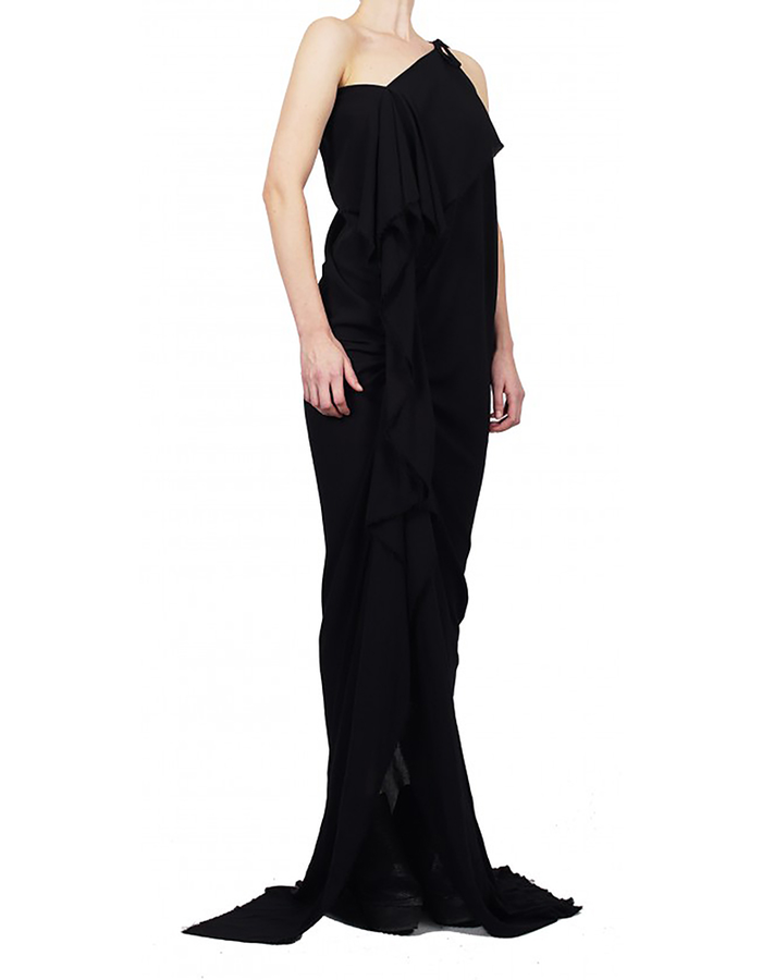 DAVIDS ROAD RUCHED MAXI DRESS