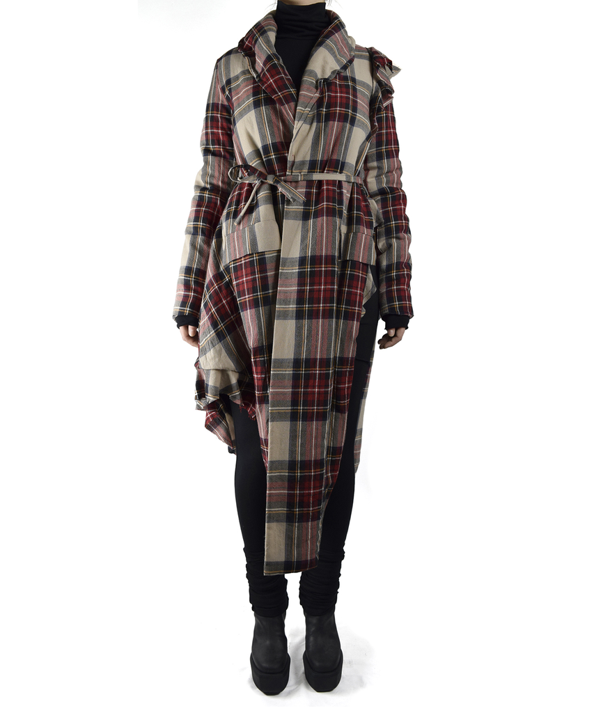 PLAID POSSESION COAT