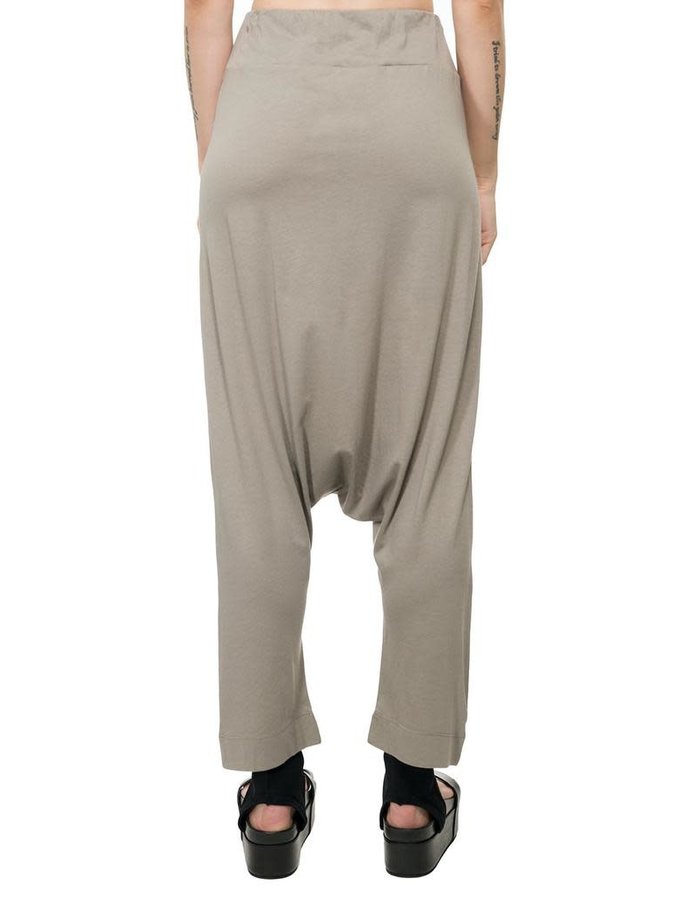 STUDIO B3 LIGHTWEIGHT JERSEY DROP CROTCH PANTS - BEIGE