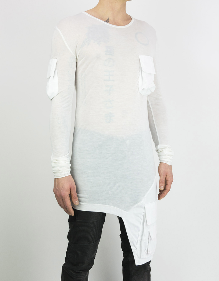 ARMY OF ME MULTI POCKETED JERSEY T - WHITE