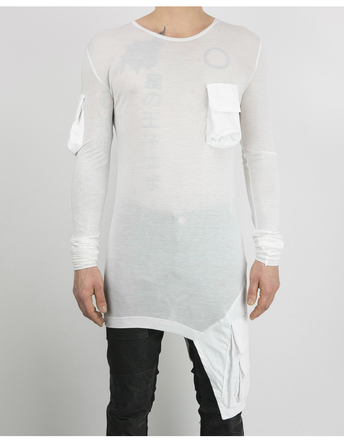 ARMY OF ME MULTI POCKETED JERSEY T - WHITE