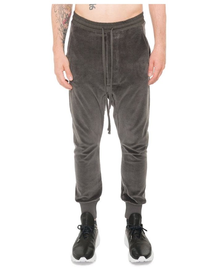 THOM KROM COTTON VELVET JOGGER - TAUPE