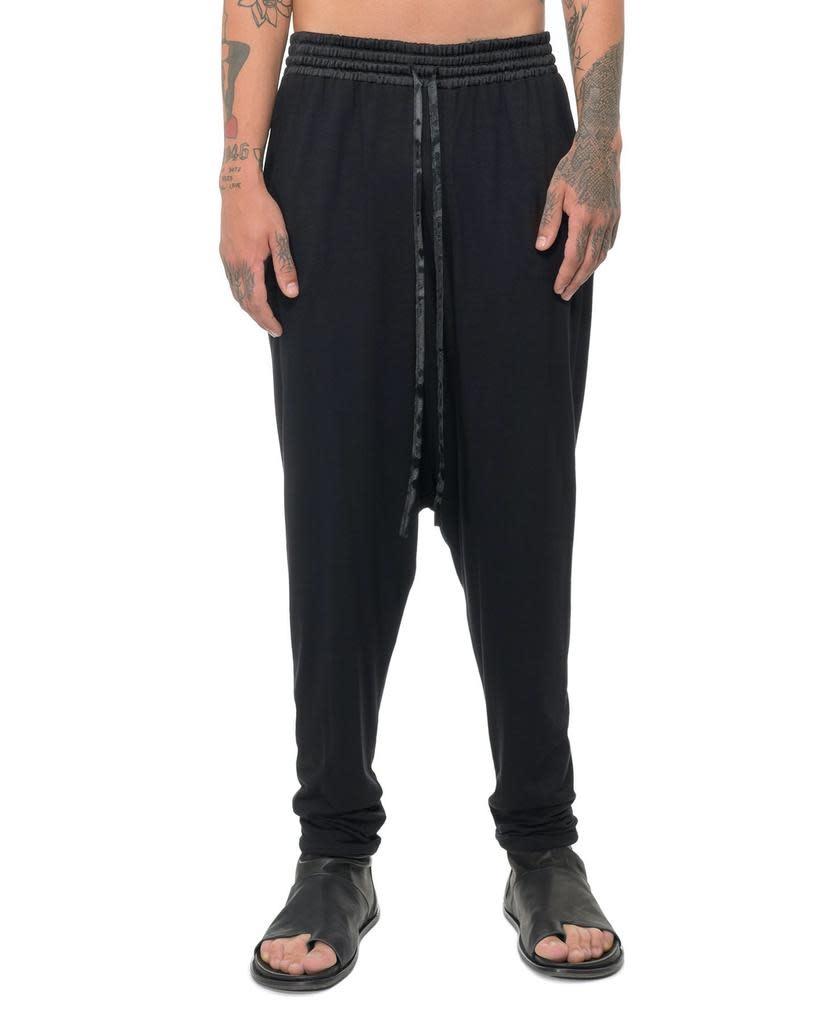 JERSEY RELAXED PANTS - BLACK