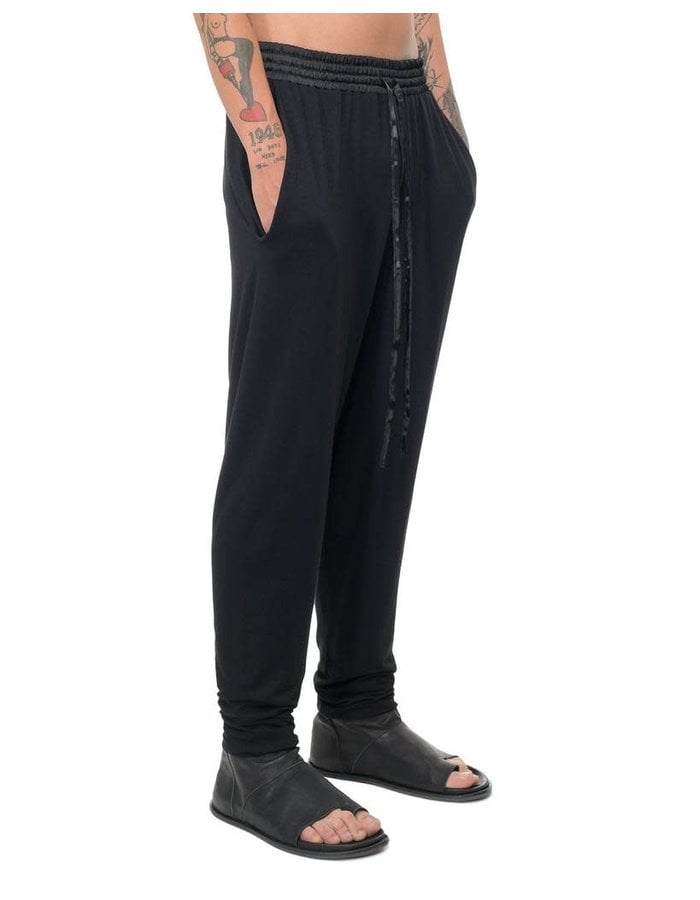 DAVIDS ROAD JERSEY RELAXED PANTS - BLACK