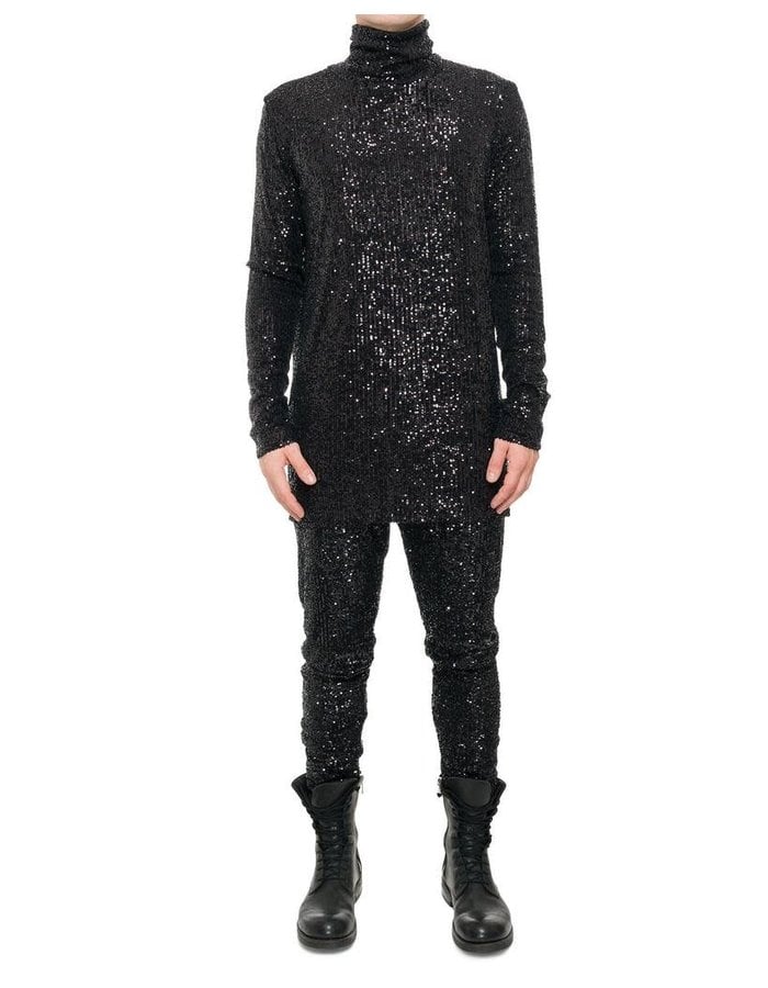 DAVIDS ROAD SEQUIN TURTLENECK TOP