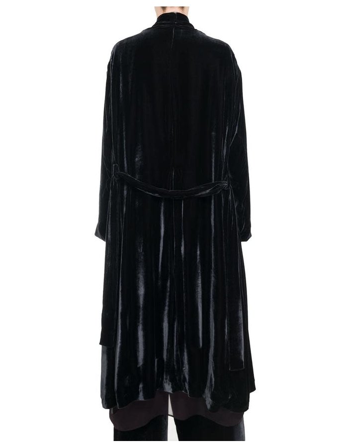 MASNADA DRESSING GOWN DUSTER - BLACK