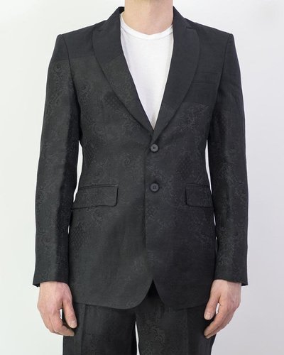 MEN'S JACQUARD PATCHWORK TAILORED JACKET by ISABEL BENENATO