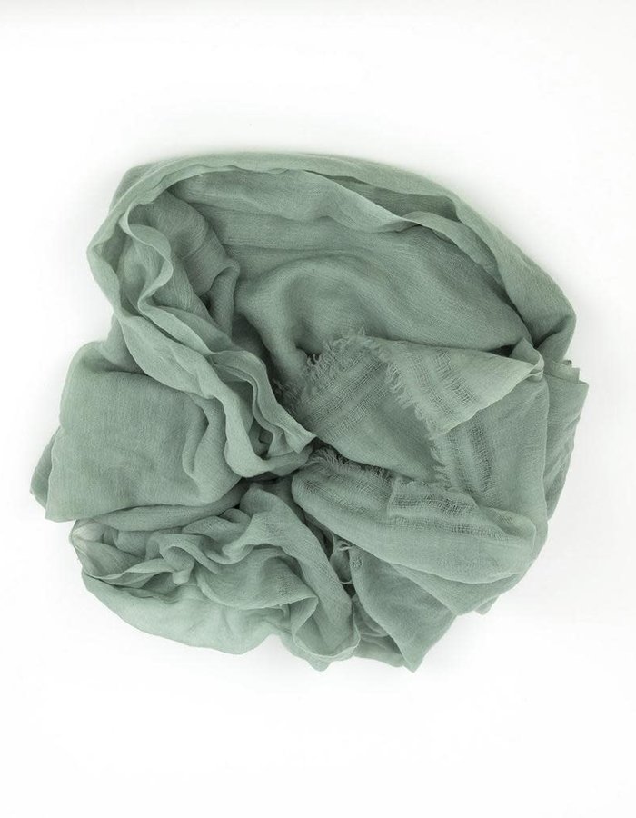 CLAUDIO CUTULI GALADRIEL 100 % CASHMERE 120 X 200 SCARF - MOSS