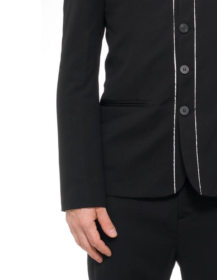 ISABEL BENENATO TAILORED CONTRAST SEAM JACKET