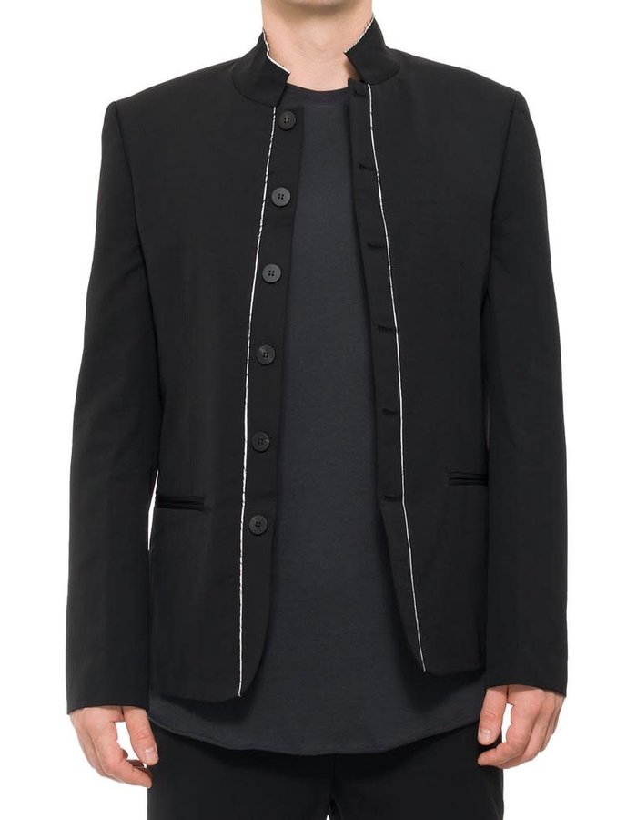 ISABEL BENENATO TAILORED CONTRAST SEAM JACKET