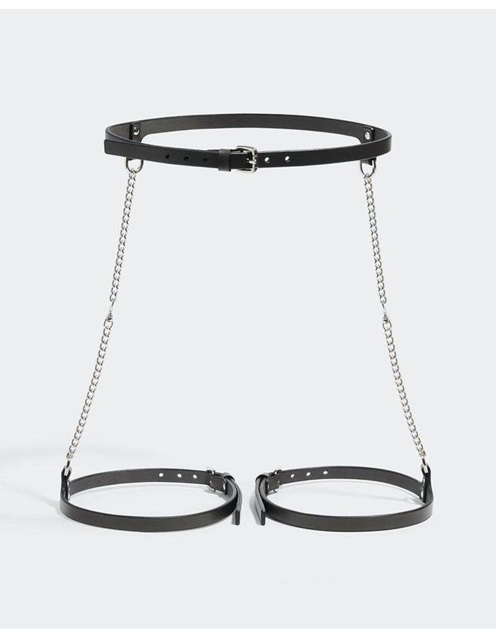 FLEET ILYA SLIM CHAIN SUSPENDER HARNESS - BROWN