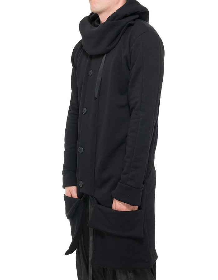 LA HAINE INSIDE US FLEECE CARDIGAN WITH REMOVABLE HOOD -  BARO