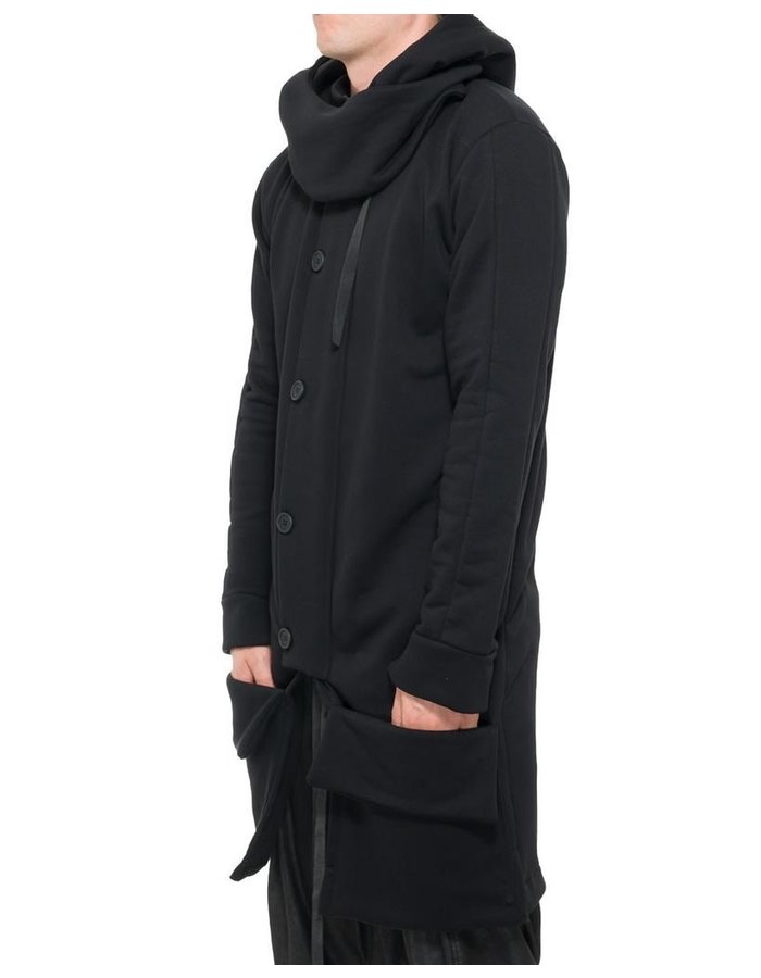 LA HAINE INSIDE US FLEECE CARDIGAN WITH REMOVABLE HOOD -  BARO