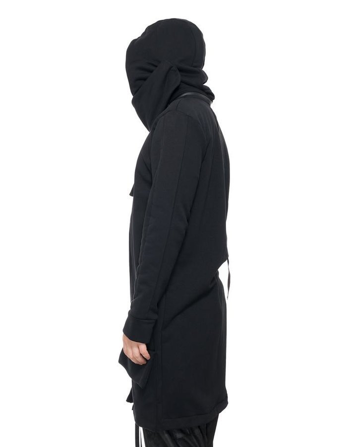 LA HAINE INSIDE US FLEECE CARDIGAN WITH REMOVABLE HOOD -  BARO