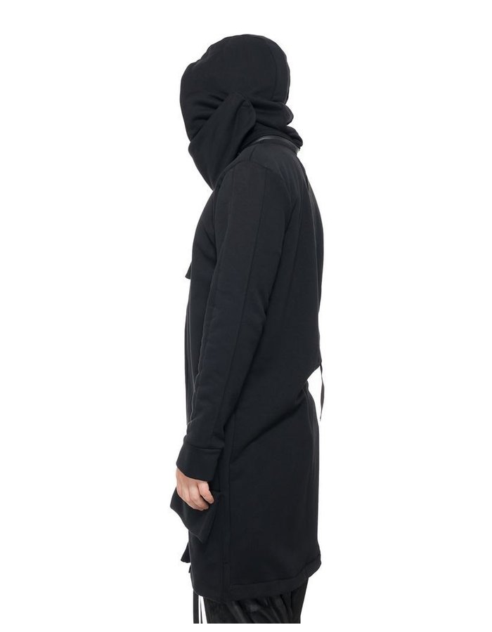 LA HAINE INSIDE US FLEECE CARDIGAN WITH REMOVABLE HOOD -  BARO