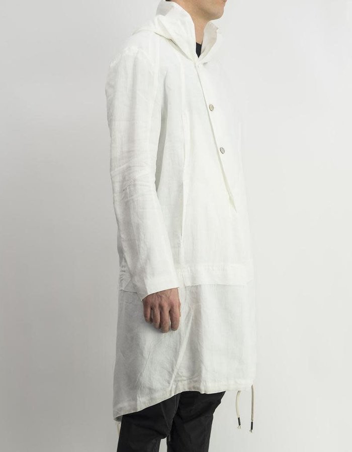 MASNADA LAYERED PARKA - WHITE