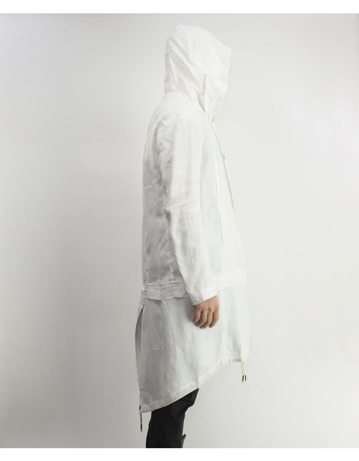 MASNADA LAYERED PARKA - WHITE