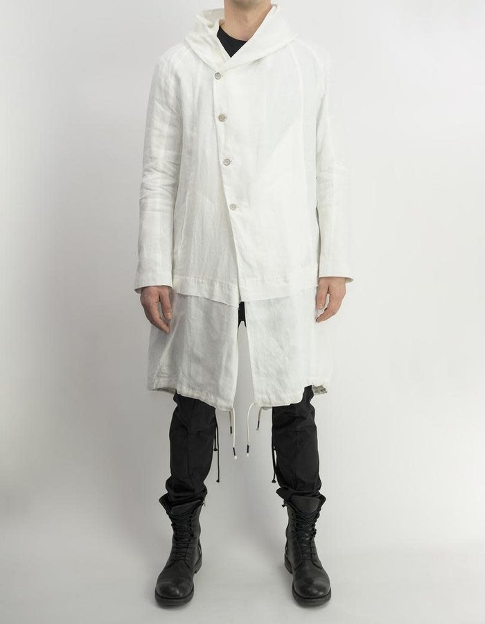 MASNADA LAYERED PARKA - WHITE