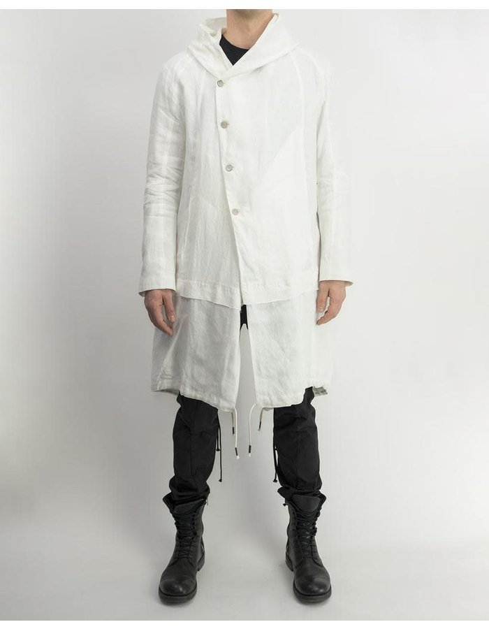 MEN'S LAYERED PARKA - WHITE by MASNADA - Shop Unaltd NYC