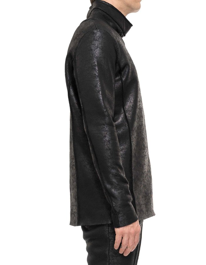 DAVIDS ROAD HIGH NECK LEATHER EFFECT LONG SLEEVE