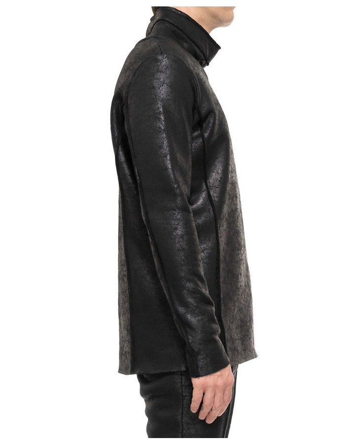 DAVIDS ROAD HIGH NECK LEATHER EFFECT LONG SLEEVE