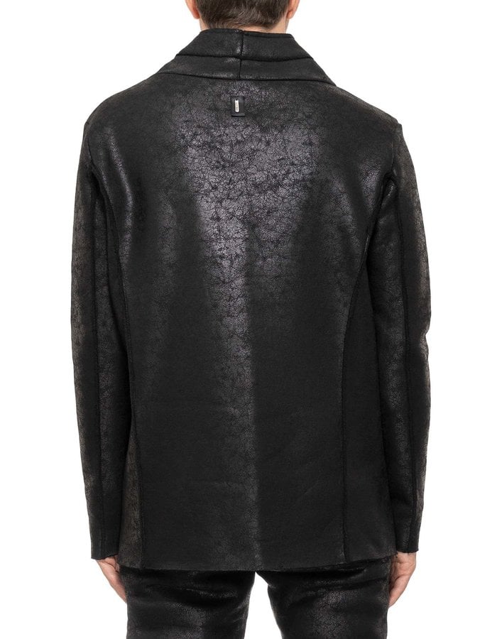 DAVIDS ROAD HIGH NECK LEATHER EFFECT LONG SLEEVE