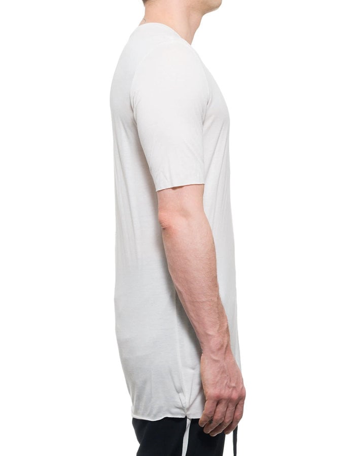 THOM KROM T-SHIRT IN VISCOSE AND SILK - OFF WHITE