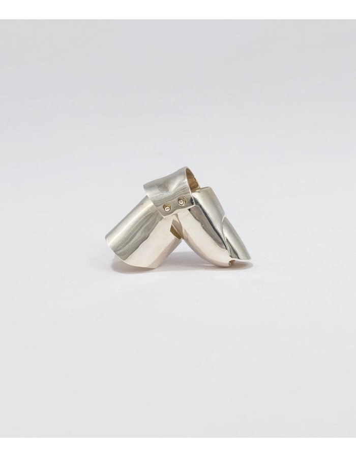 FANGOPHILIA FINGERTIP JOINT RING : SHORT NAIL - SILVER