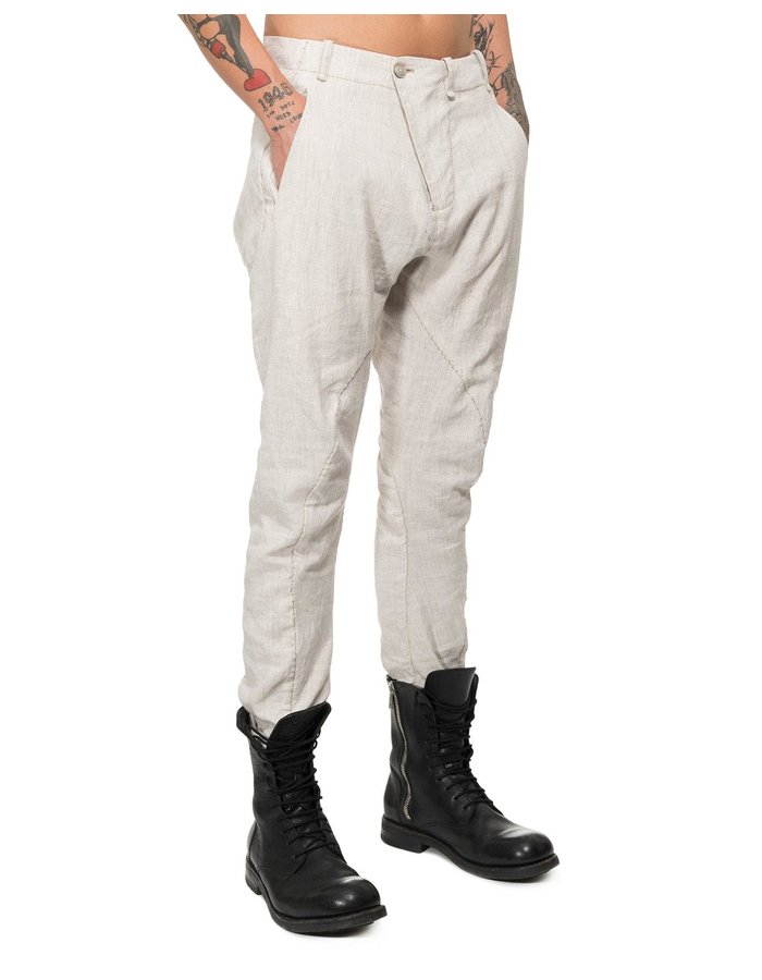 MASNADA RIPPED POCKET CURVE KNEE PANT