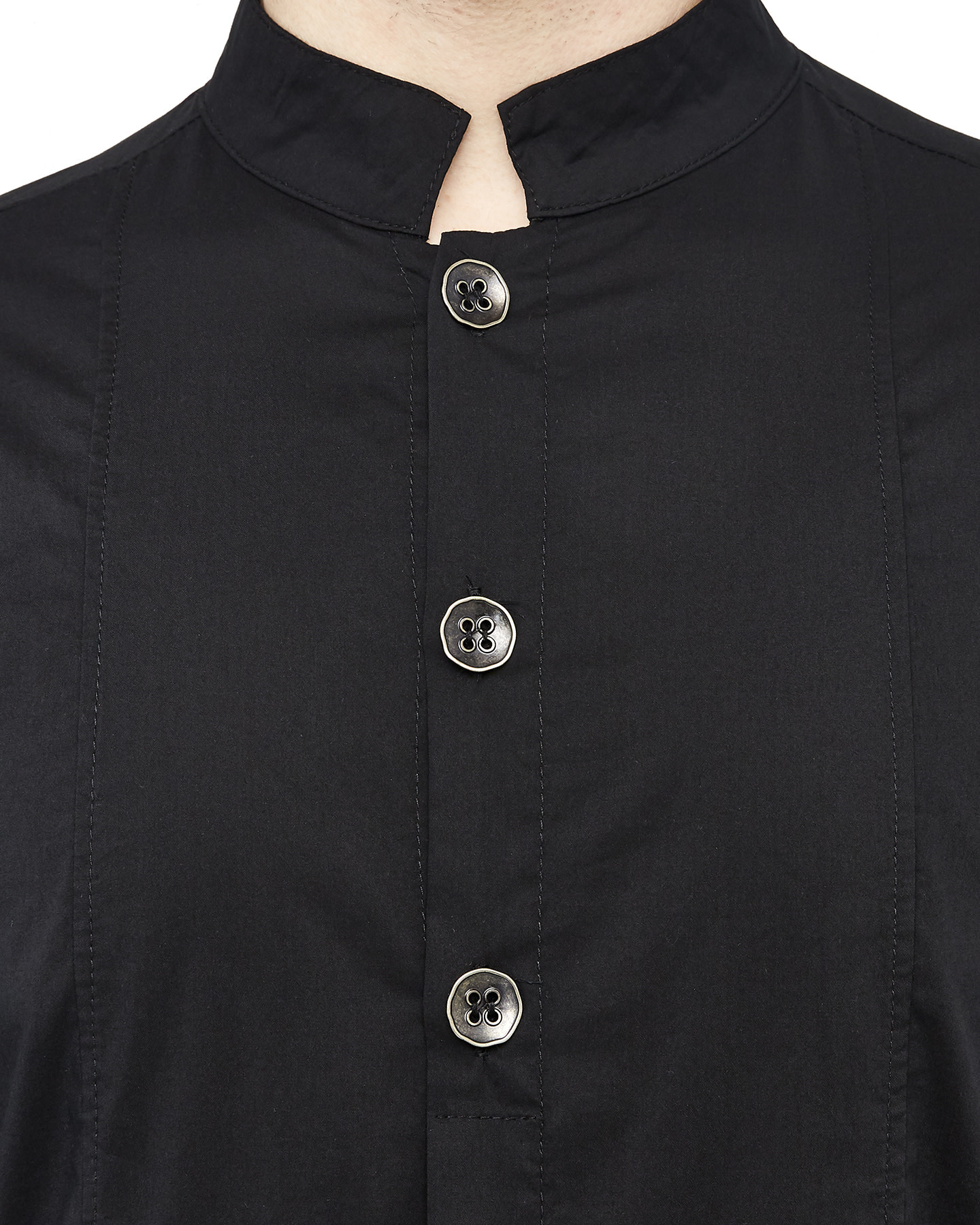 Mandarin collar shirt - Traditional manufacturing - THE NINES