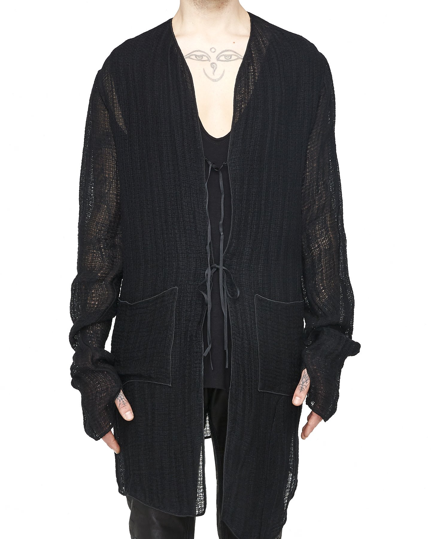 Long Linen Knit Cardigan by Nostra Santissima | Shop Unaltd NYC