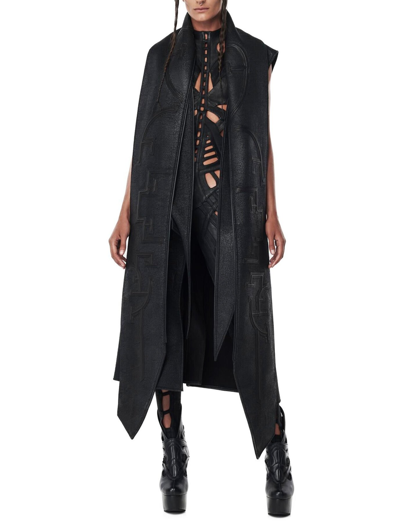 Nasrani Sleeveless Coat By Gelareh Designs | Shop Untitled NYC