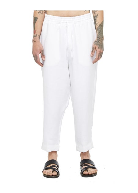 DAVIDS ROAD RELAXED LINEN PANT - WHITE