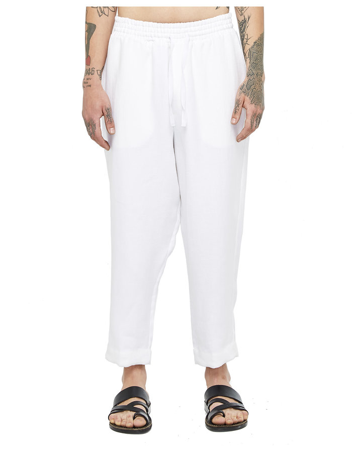 DAVIDS ROAD RELAXED LINEN PANT - WHITE