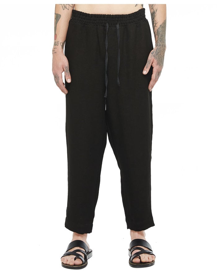 DAVIDS ROAD RELAXED LINEN PANT - BLACK