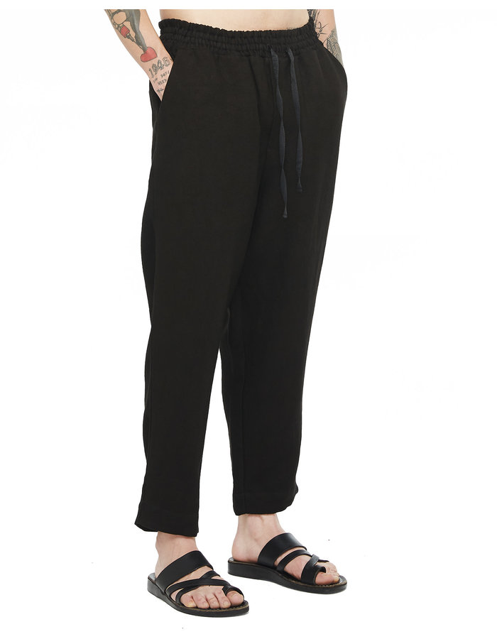 DAVIDS ROAD RELAXED LINEN PANT - BLACK