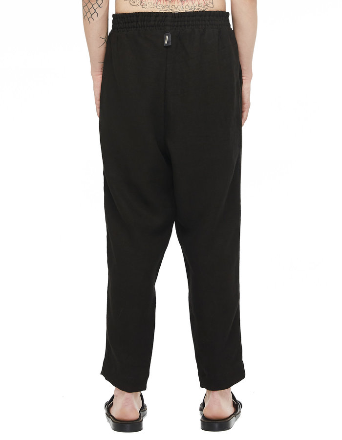 DAVIDS ROAD RELAXED LINEN PANT - BLACK