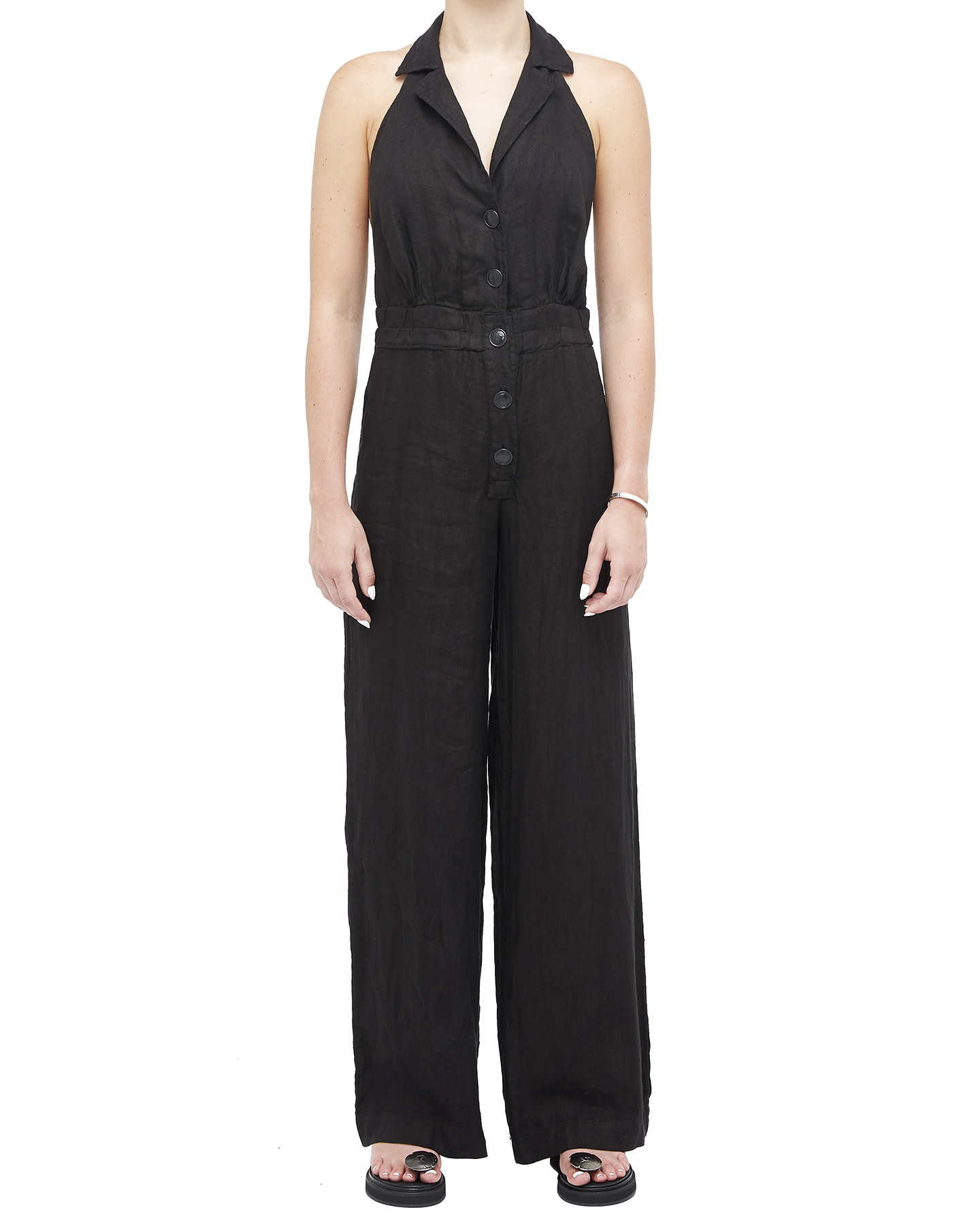 Lounge in Love Black Sleeveless Lounge Jumpsuit