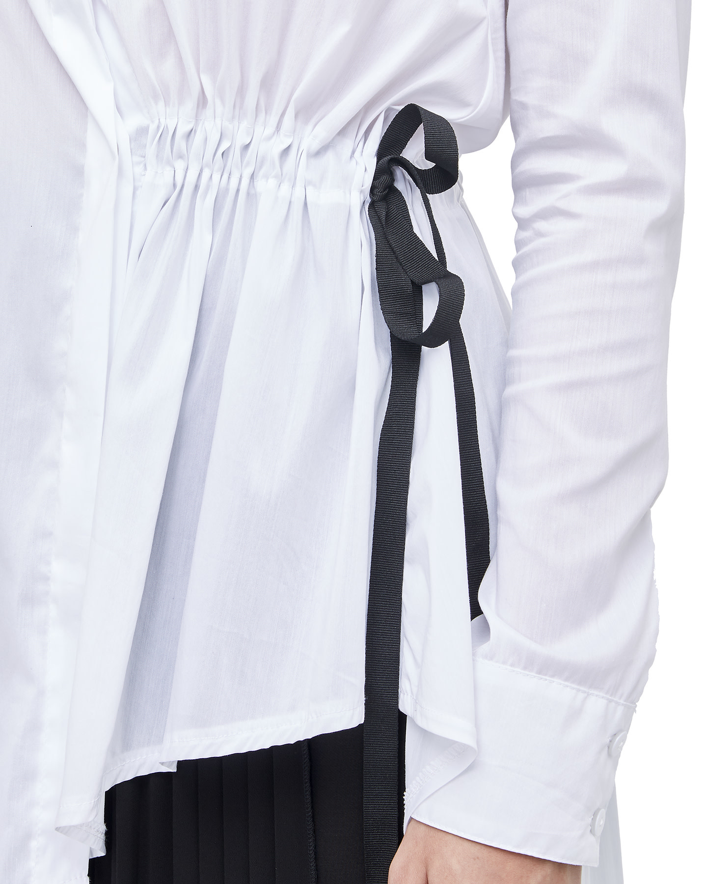 Asymmetric Shirt Dress W/ Tie Detail by La Haine Inside Us