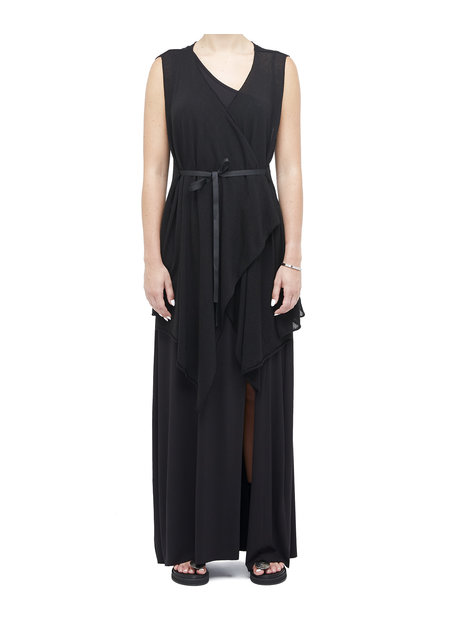 Black Sleeveless Collared Linen Jumpsuit by La Haine inside Us - Shop  Untitled NYC