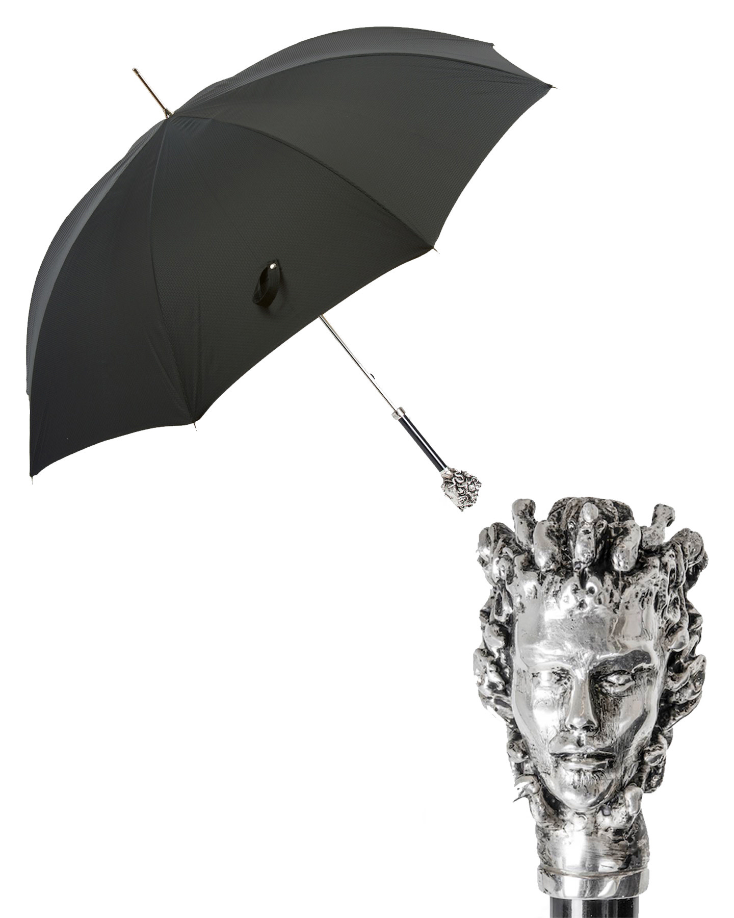 SILVER MEDUSA HEAD UMBRELLA