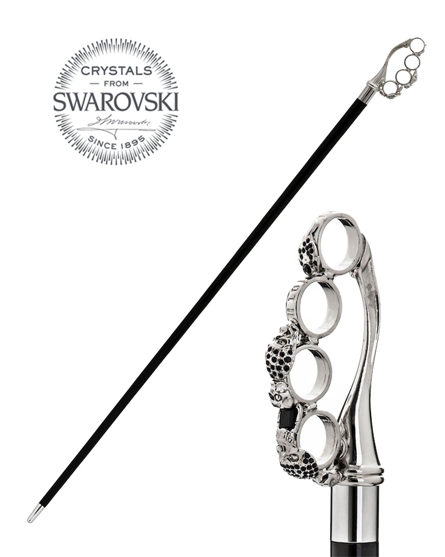 SWAROVSKI KNUCKLE DUSTER WALKING STICK